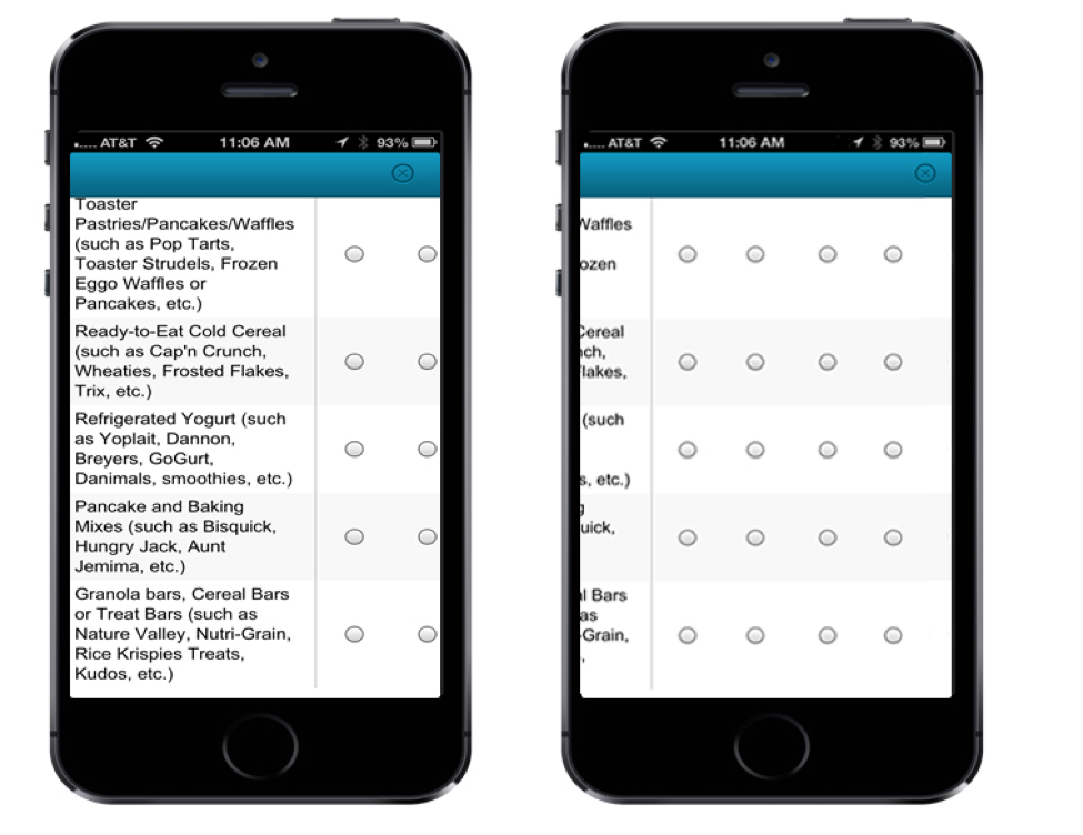 Mobile Optimized screen